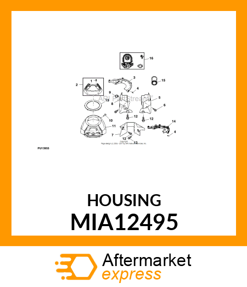 HOUSING, BLOWER HOUSING MIA12495