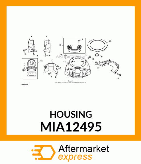 HOUSING, BLOWER HOUSING MIA12495