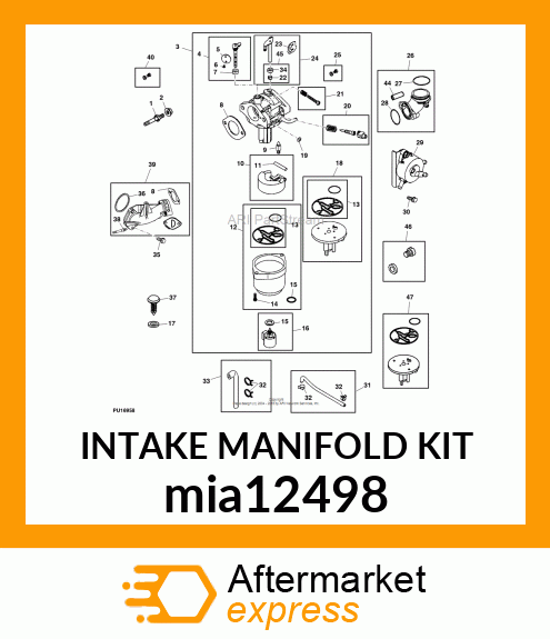 INTAKE MANIFOLD KIT mia12498