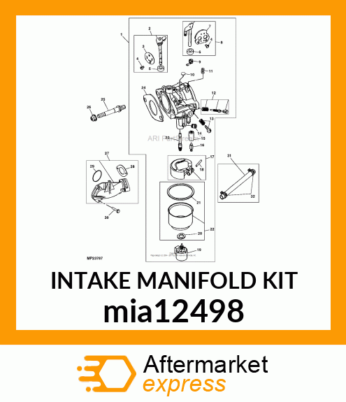 INTAKE MANIFOLD KIT mia12498