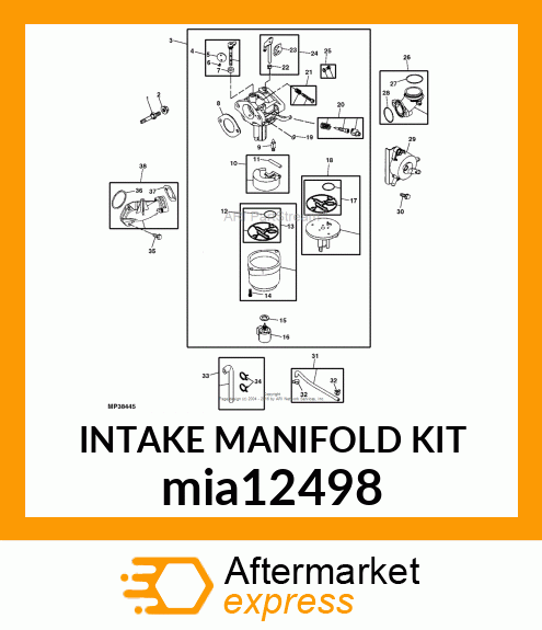 INTAKE MANIFOLD KIT mia12498