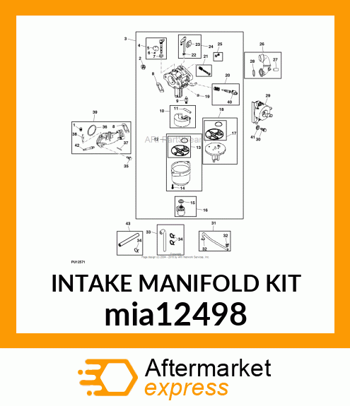 INTAKE MANIFOLD KIT mia12498