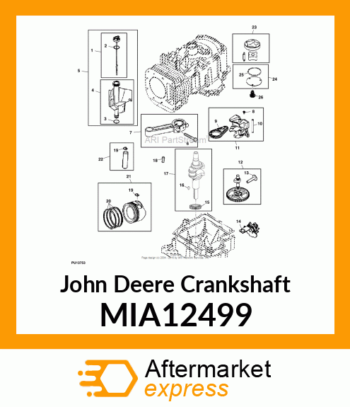 CRANKSHAFT MIA12499