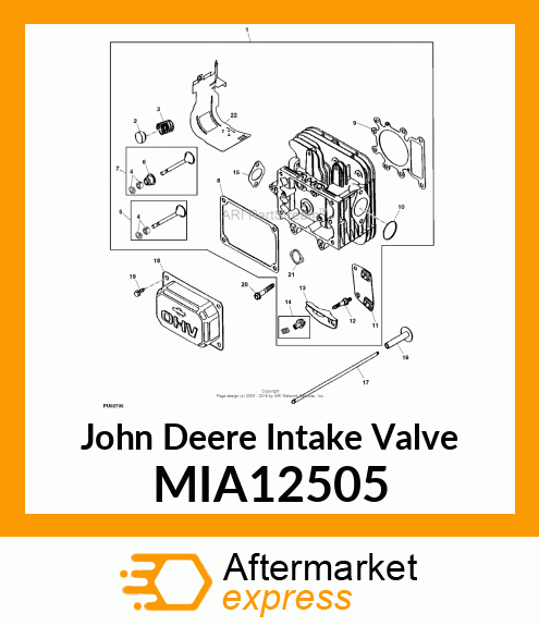 INTAKE VALVE, VALVE, INTAKE MIA12505