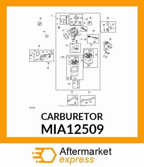 CARBURETOR MIA12509