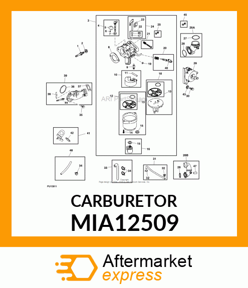 CARBURETOR MIA12509