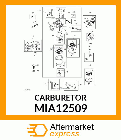 CARBURETOR MIA12509