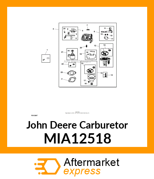 CARBURETOR MIA12518