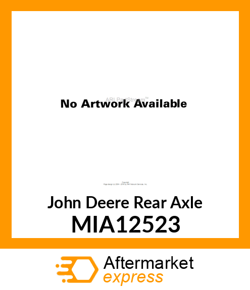 REAR AXLE, MECH REAR WHEEL AXLE MR MIA12523