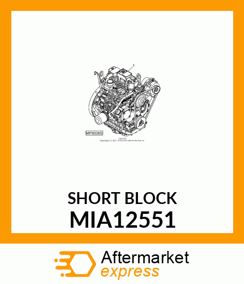 SHORT BLOCK MIA12551