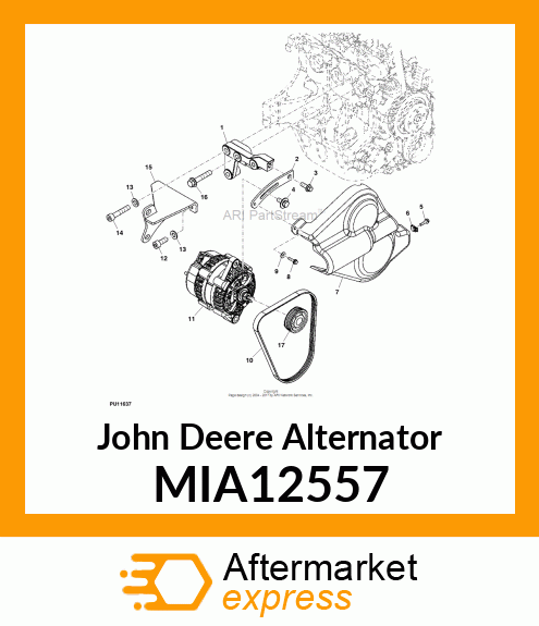 ALTERNATOR, 75 AMP MIA12557