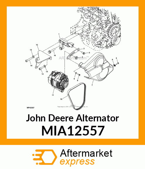 ALTERNATOR, 75 AMP MIA12557