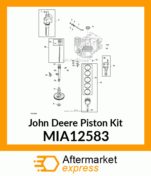 KIT, PISTON (.08) MIA12583