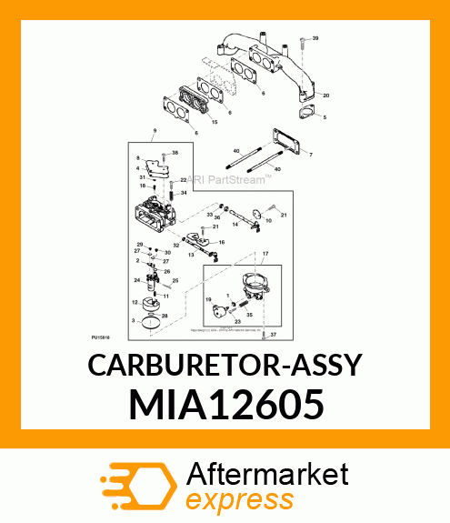 CARBURETOR, TAMPER PROOF CARBURETOR MIA12605