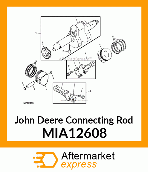 ROD ASSEMBLY, CONNECTING MIA12608