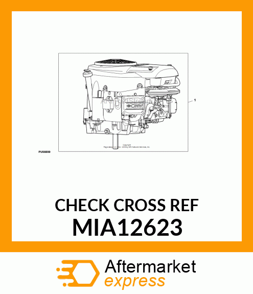 GASOLINE ENGINE, BRIGGS M44 724CC MIA12623