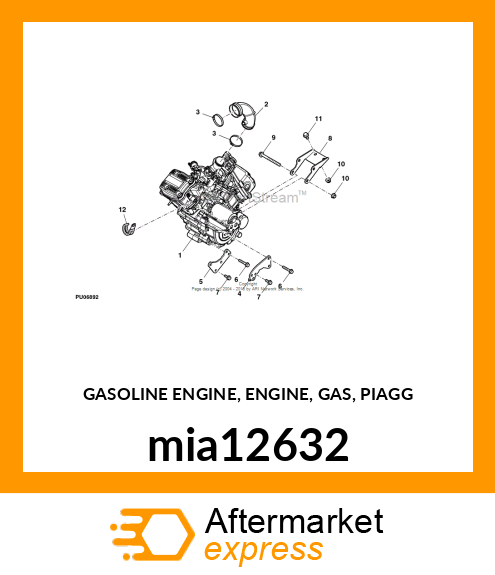 GASOLINE ENGINE, ENGINE, GAS, PIAGG mia12632