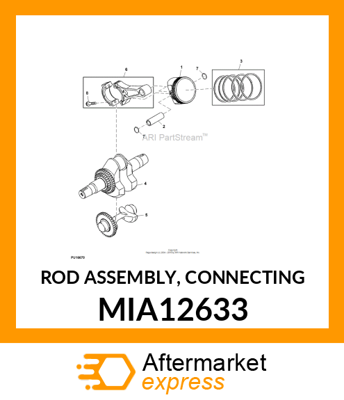 ROD ASSEMBLY, CONNECTING MIA12633