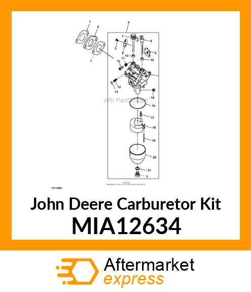 CARBURETOR KIT, CARBURETOR MIA12634