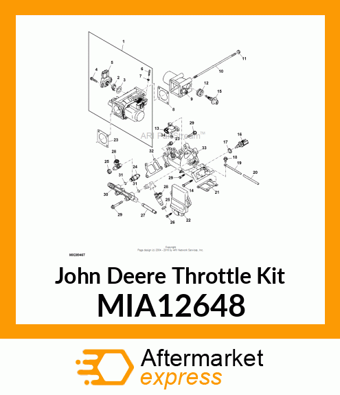 THROTTLE ASSY MIA12648