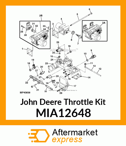 THROTTLE ASSY MIA12648