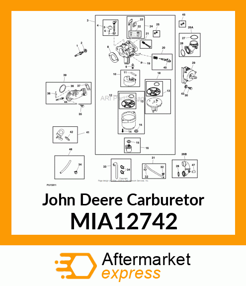 CARBURETOR KIT MIA12742