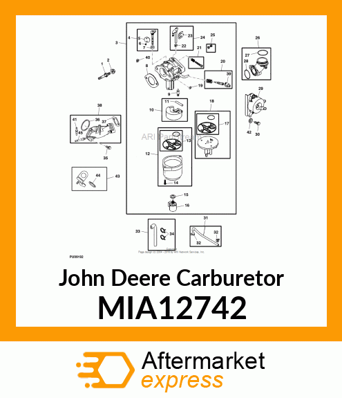 CARBURETOR KIT MIA12742