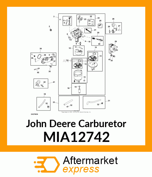 CARBURETOR KIT MIA12742