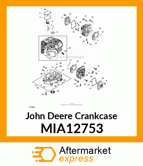 KIT, CRANKCASE COVER MIA12753