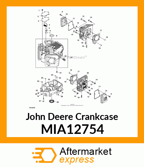 KIT, CRANKCASE COVER MIA12754