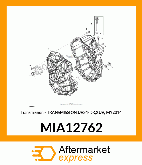 Transmission - TRANSMISSION,UV34-DR,XUV, MY2014 MIA12762