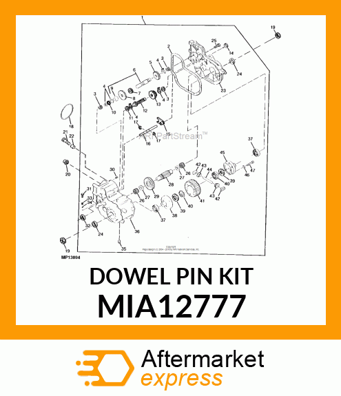 DOWEL PIN KIT MIA12777