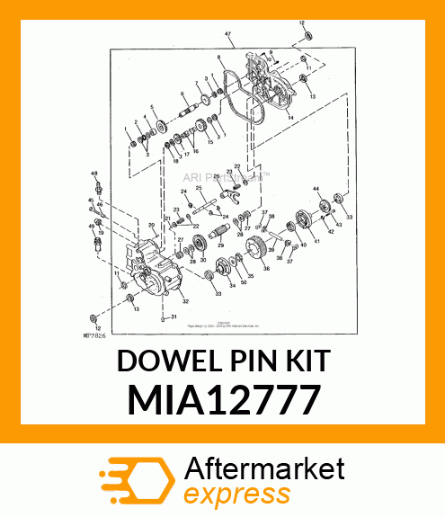 DOWEL PIN KIT MIA12777