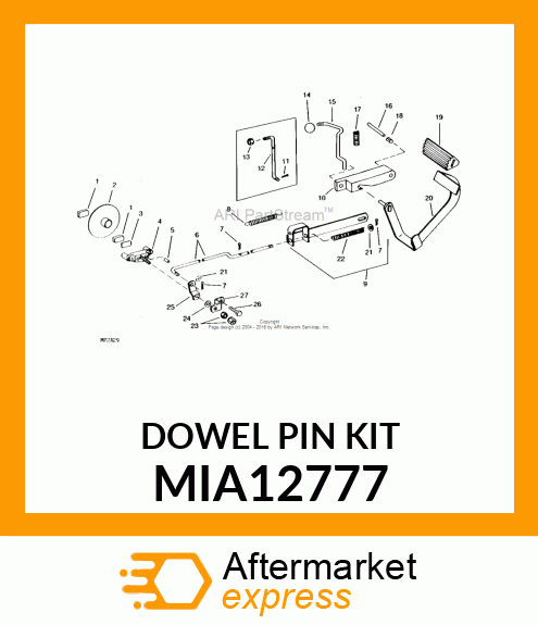 DOWEL PIN KIT MIA12777