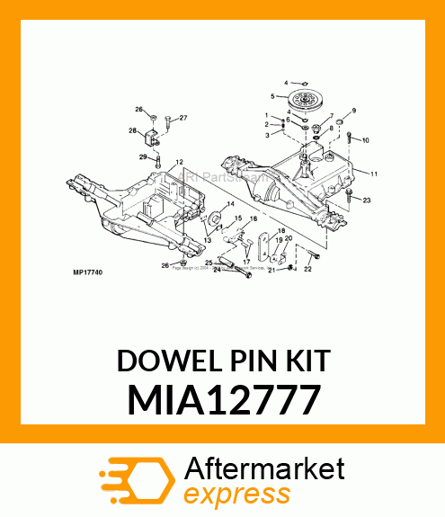 DOWEL PIN KIT MIA12777