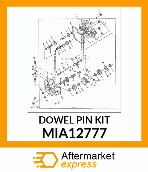 DOWEL PIN KIT MIA12777