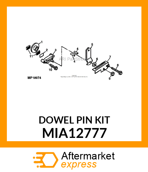 DOWEL PIN KIT MIA12777