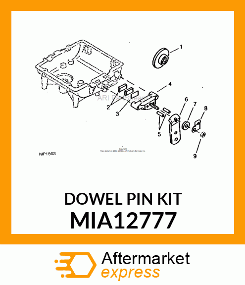 DOWEL PIN KIT MIA12777