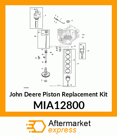 PISTON REPLACEMENT KIT MIA12800