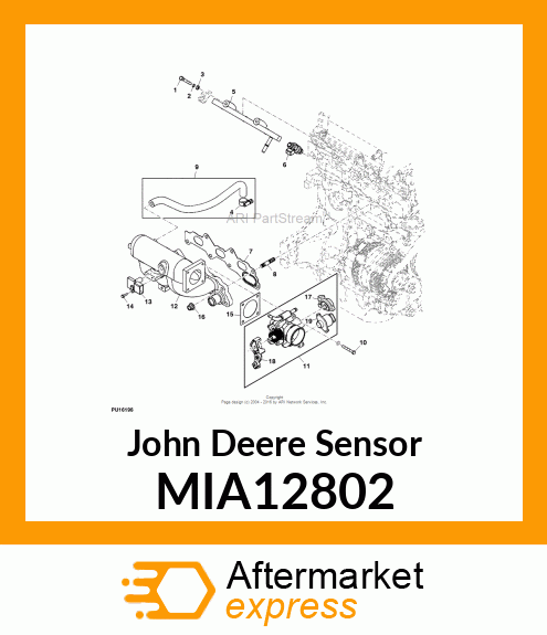 THROTTLE POSTION SENSOR MIA12802