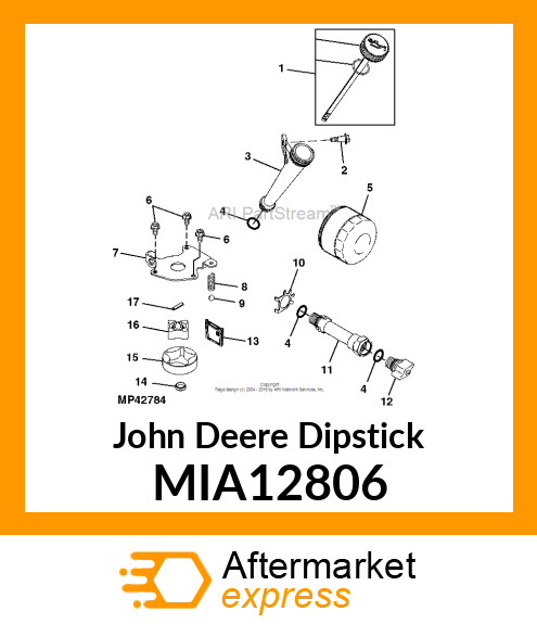 DIPSTICK amp; CAP ASSEMBLY MIA12806