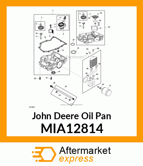 OIL PAN MIA12814