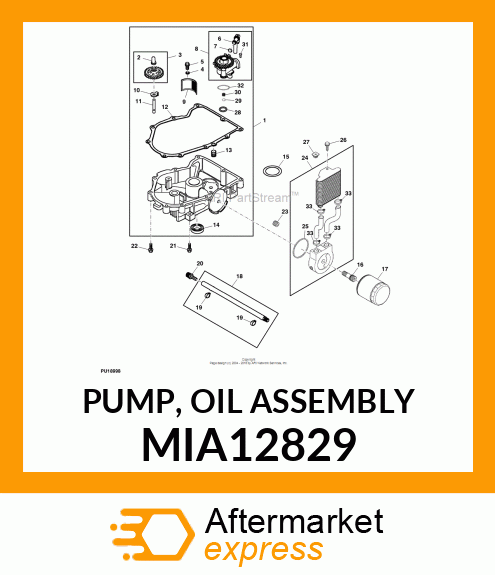 PUMP, OIL ASSEMBLY MIA12829