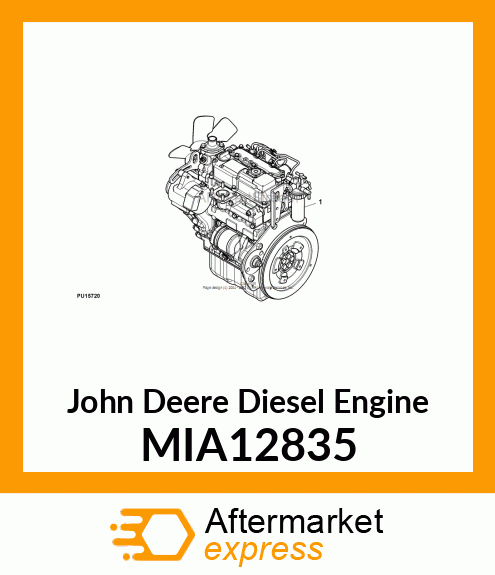 DIESEL ENGINE, DISL,YANMAR,3TNM72 MIA12835