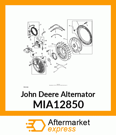 ALTERNATOR, 3 AMP MIA12850