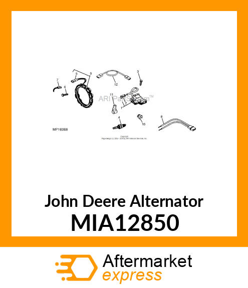 ALTERNATOR, 3 AMP MIA12850