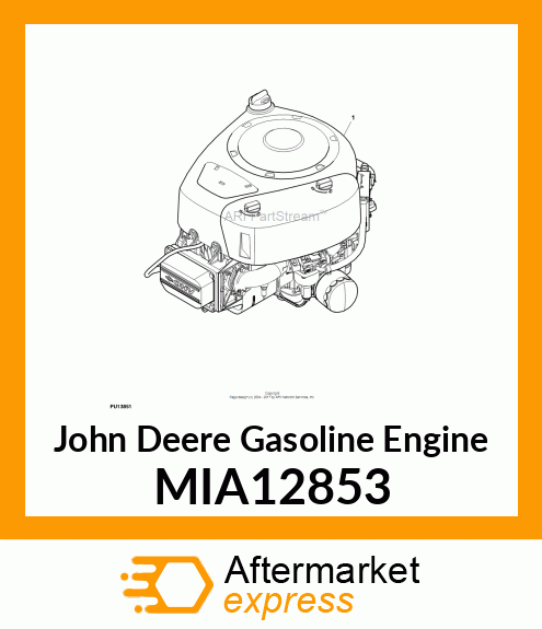 GASOLINE ENGINE, ENG,GAS,BRIGG,X125 MIA12853