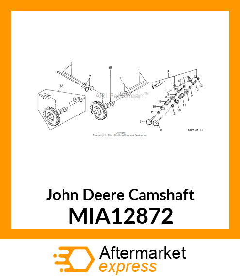 CAMSHAFT, VALVE MIA12872