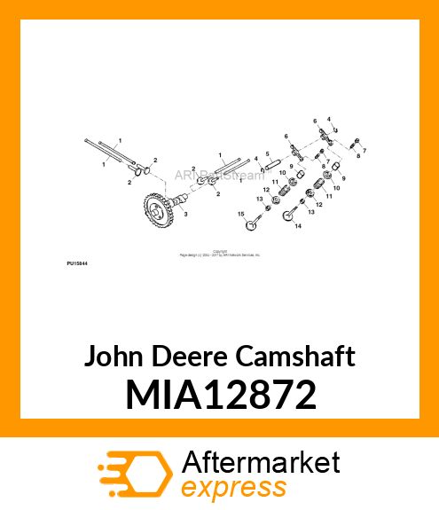 CAMSHAFT, VALVE MIA12872