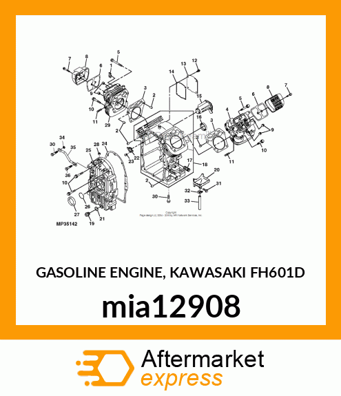 GASOLINE ENGINE, KAWASAKI FH601D mia12908